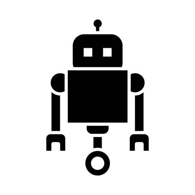 Robot konsepti, tek tekerli robot, siluet tarzı