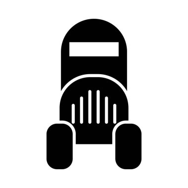 Robot konsepti, basit robot simgesi, siluet biçimi