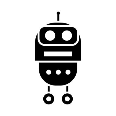küçük robot simgesi, siluet biçimi
