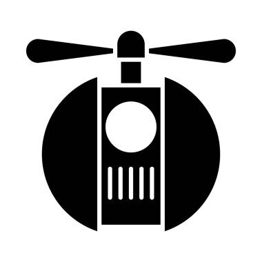 Pervaneli uçan robot, siluet tarzı