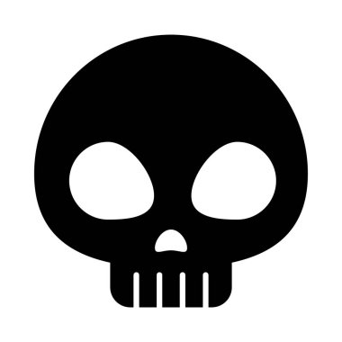 kafatası simgesi resmi, siluet biçimi