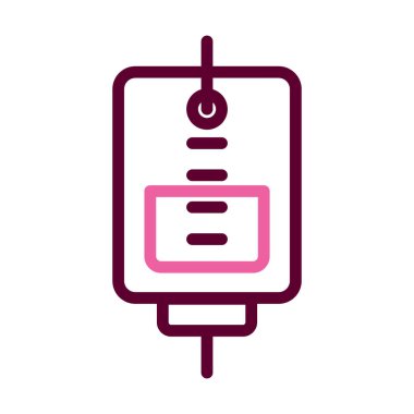 Iv çanta simgesi, yarım çizgi yarı renk