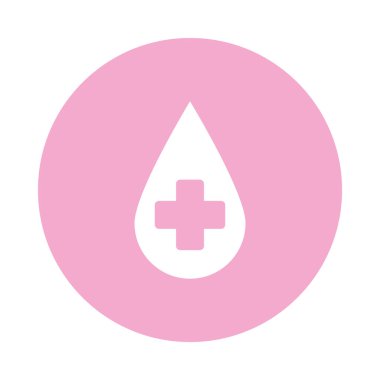 Tıbbi haç simgesi ile bırak, blok biçimi