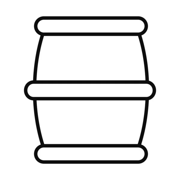 Icône du baril de pétrole, style ligne — Image vectorielle