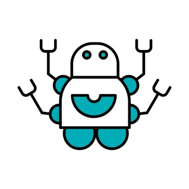 Dört elli robot, yarım çizgi yarı renk