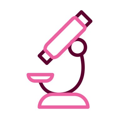 mikroskop aracı simgesi, yarı satır yarı renk biçimi