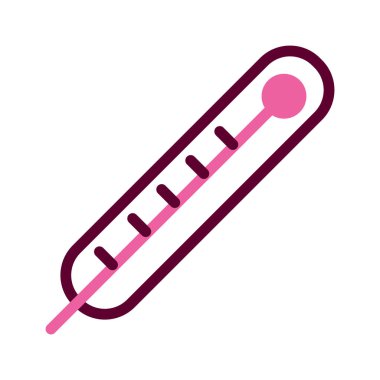 termometre simgesi resmi, yarım çizgi yarı renk biçimi