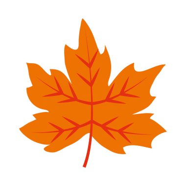 kuru yaprak simgesi, düz biçim