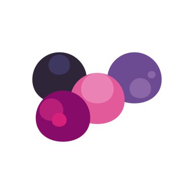 tatlı küreler şekerleri serbest biçim biçim vektör tasarımı