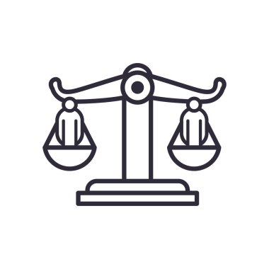 Yasa dengesi ölçekli çizgi biçim vektör tasarımındaki erkekler