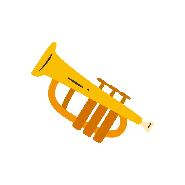 Trumpet fri form stil ikon vektor design — Stock vektor