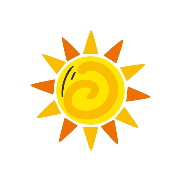 Mexican sun free form style icon vector design — Stock Vector