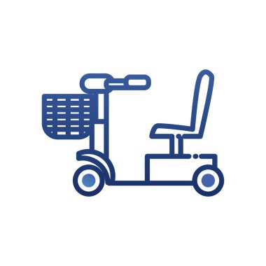 tekerlekli sandalye gradyan biçim vektör tasarımı