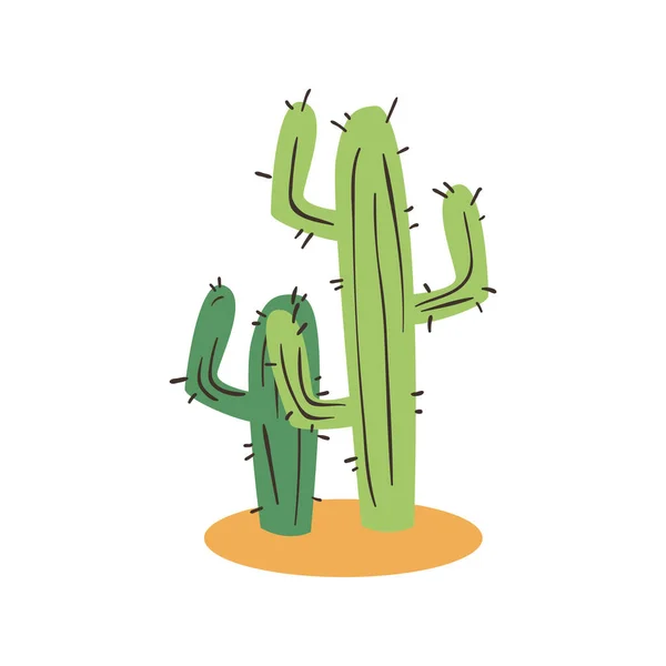 Cactus forma libre icono de estilo de diseño de vectores — Vector de stock