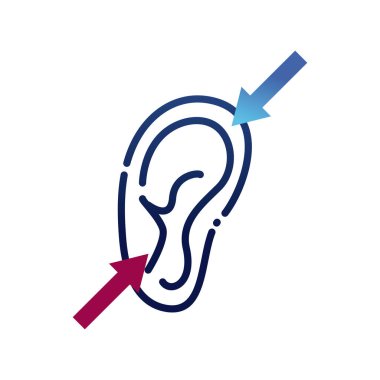 sağır kulak gradyanı biçim vektör tasarımı