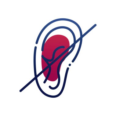 sağır kulak gradyanı biçim vektör tasarımı