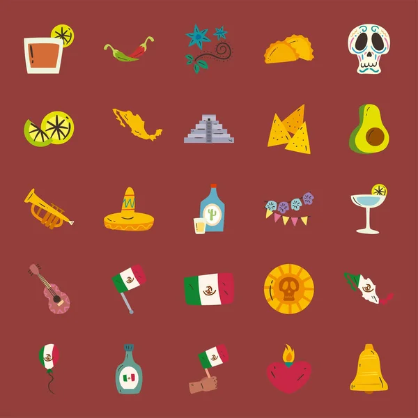 Meksika serbest biçim simgesi vektör dizaynı — Stok Vektör