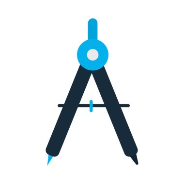 pusula aracı simgesi, düz biçim