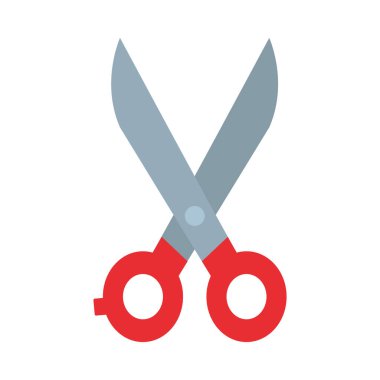 Makas simgesi resmi, düz biçim