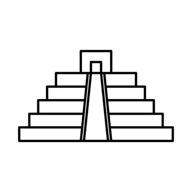 Meksika piramit simgesi, satır biçimi