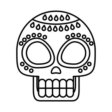 Şeker kafatası simgesi, satır biçimi