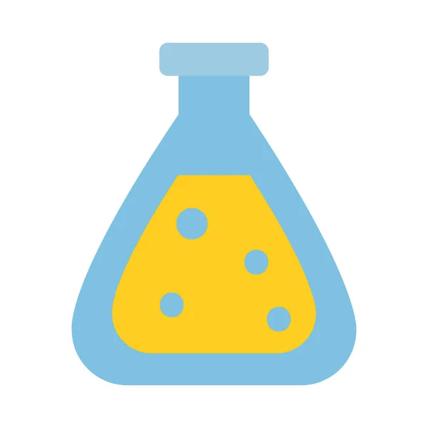 Chemical flask icon, flat style — Stock Vector