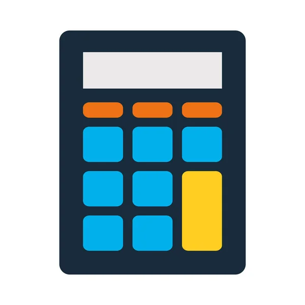 Obrázek ikony kalkulačky, plochý styl — Stockový vektor