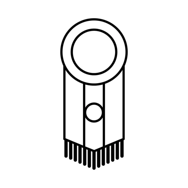 Icône de fanion mexicain, style ligne — Image vectorielle