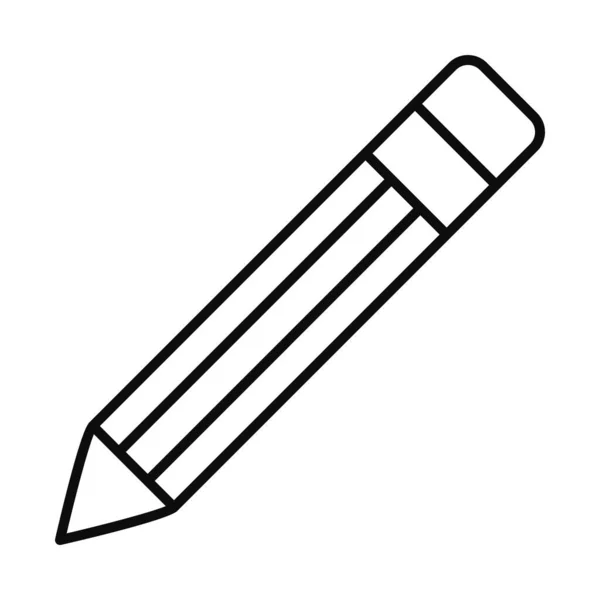 Ícone de lápis imagem, estilo de linha —  Vetores de Stock