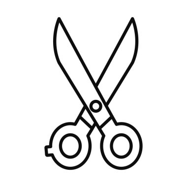 Makas simgesi resmi, satır biçimi