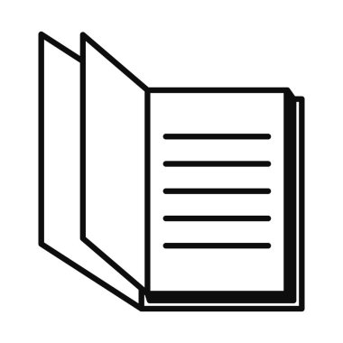 akademik kitap simgesi, satır biçimi