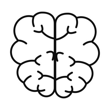 İnsan beyni simgesi, satır biçimi