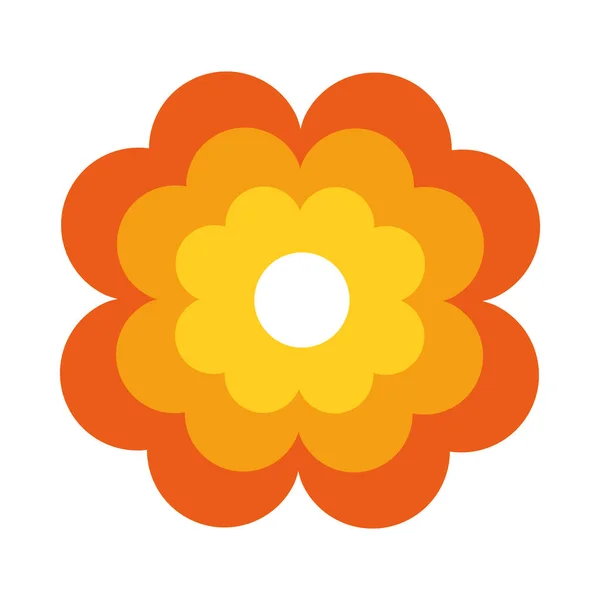 Icono de la flor mexicana, estilo plano — Vector de stock