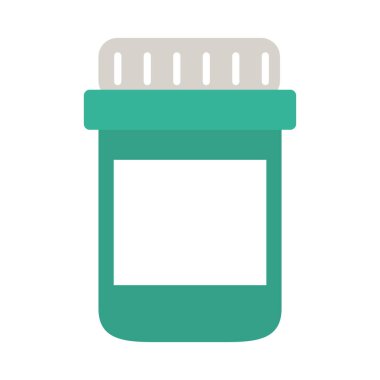 İlaç şişeleri, düz stil.