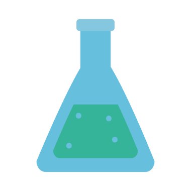 Kimyasal şişe simgesi, düz stil