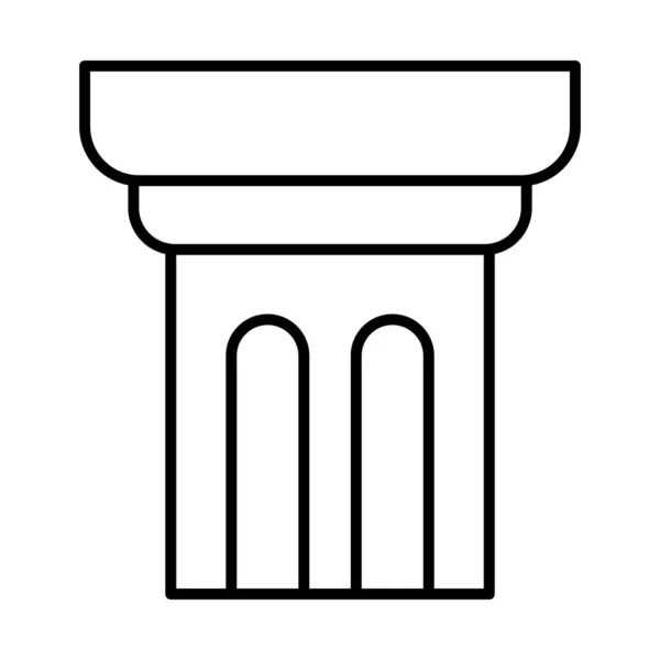 Imagem do ícone do pilar, estilo de linha — Vetor de Stock