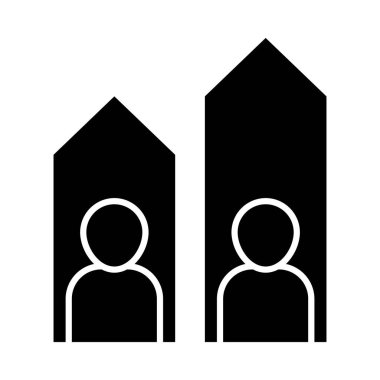 Analitik aday anket çubuğu grafik sonucu istatistikleri, siluet biçimi