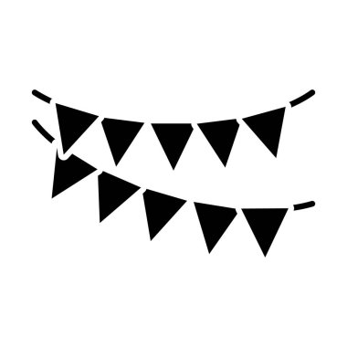 dekoratif flamalar simgesi, siluet biçimi