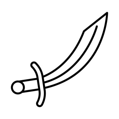 Türk kılıç simgesi, satır biçimi