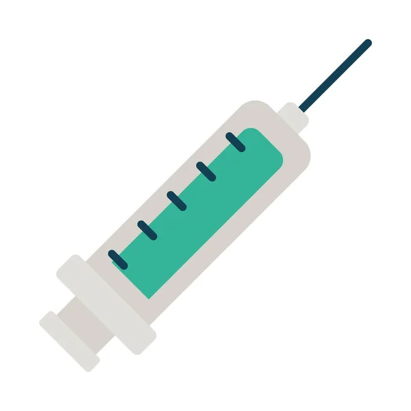 Syringe icon image, flat style — Stock Vector