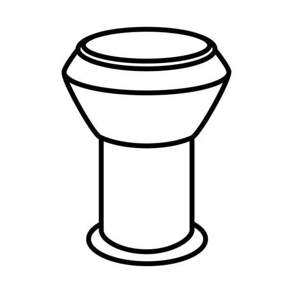 Tambor de copa icono, estilo de línea — Vector de stock