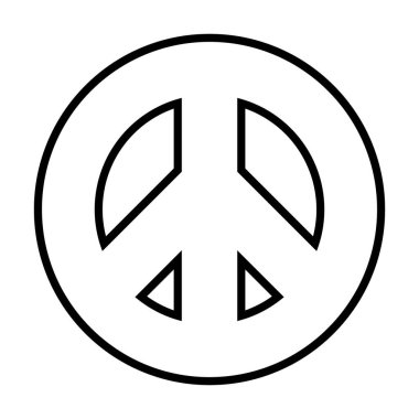 Barış simgesi, satır biçimi