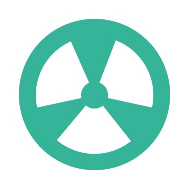 Nükleer sembol simgesi, düz biçim