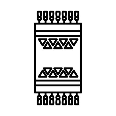 Türk halısı simgesi, satır biçimi