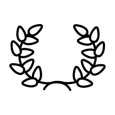 Yaprak çelengi simgesi, satır biçimi