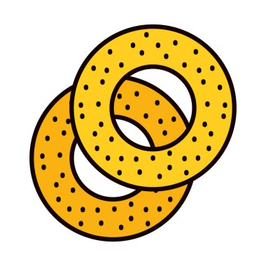 Türk simit simgesi, satır ve doldurma biçimi