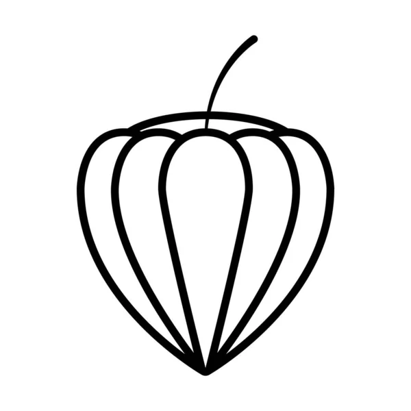 Feigenfrucht-Symbol, Linien-Stil — Stockvektor