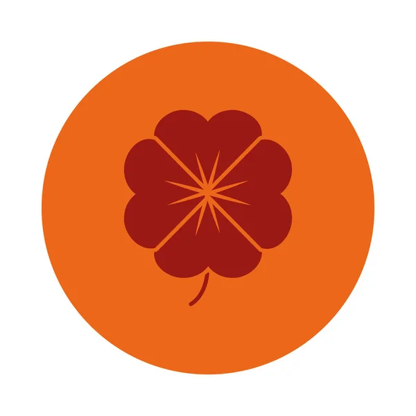 Hermoso icono de la flor, bloque de estilo — Vector de stock