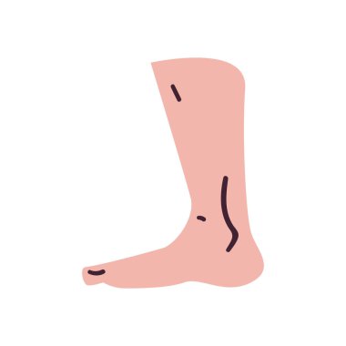 foot free form biçim ikon vektör tasarımı