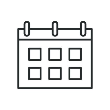 takvim çizgisi biçim vektör tasarımı